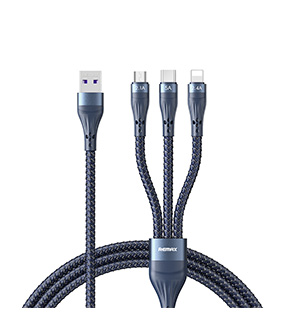 RC-199th Whirly Series 5A 3-in-1 Fast Charging Cable