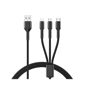 RC-C007 Knight Series 3-in-1 3A Charging Cable