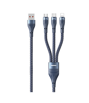 RC-199th Whirly Series 5A 3-in-1 Fast Charging Cable